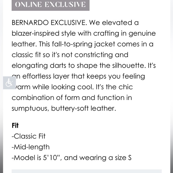 Bernardo Studio leather jacket - Picture 3 of 4